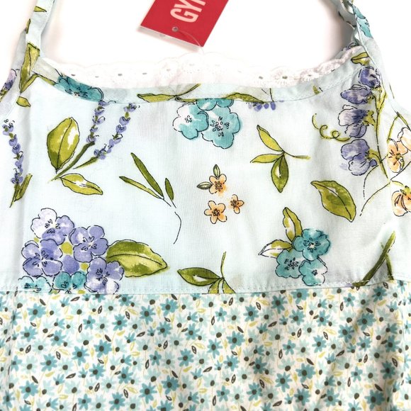 NWT Gymboree Girl Bonjour Provence Floral Print Tank Dress Size 4 - Picture 2 of 4